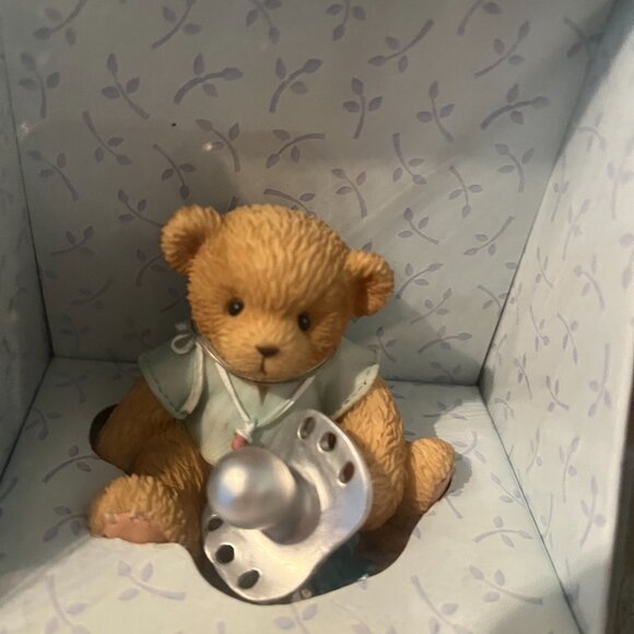 TWO NEW Cherish Teddies Bear Welcome Baby &Baby's Christening  113804 & 113504. - Picture 3 of 5